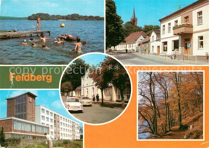 Feldberg Mecklenburg Badesteg Haussee Fuerstenberger Strasse FDGB Erholungsheime