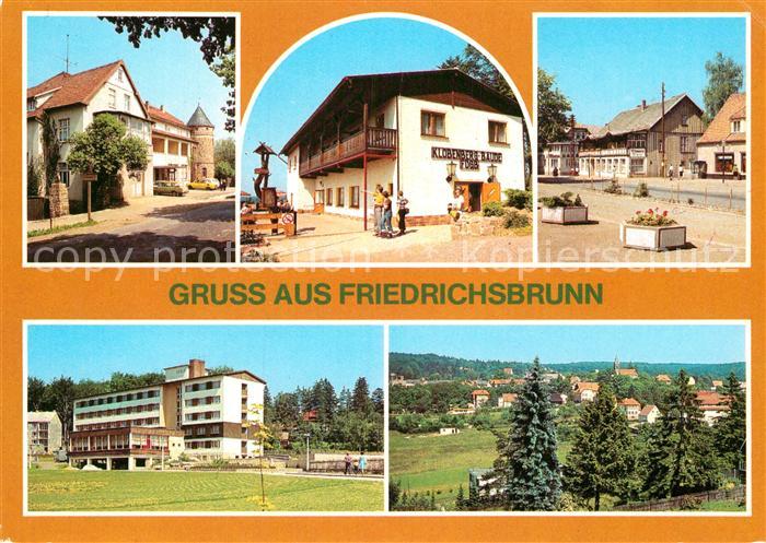 Friedrichsbrunn Harz HO Gaststaette Brockenblick Klobenberg Baude HO Gaststaette