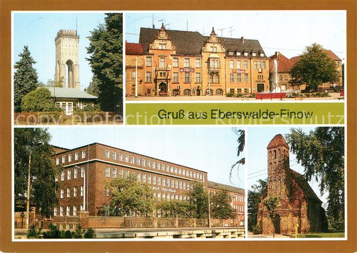 Finow Eberswalde Alter Wasserturm Rathaus Kranbau Georgskapelle heute Konzerthal