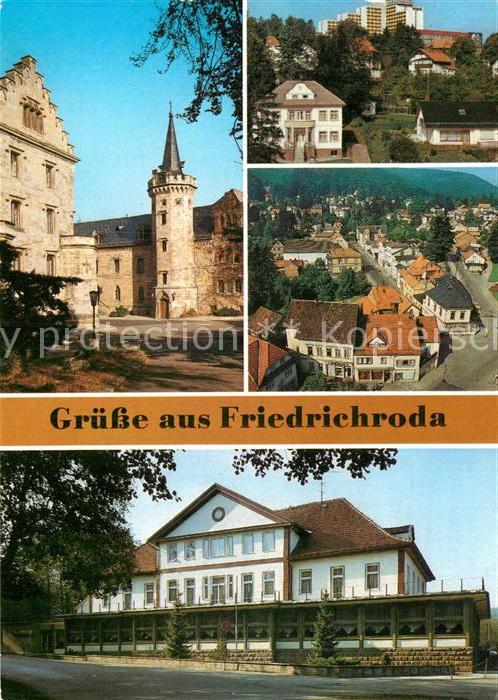 Friedrichroda Schloss Reinhardsbrunn FDGB Erholungsheim August Bebel Blick vom K