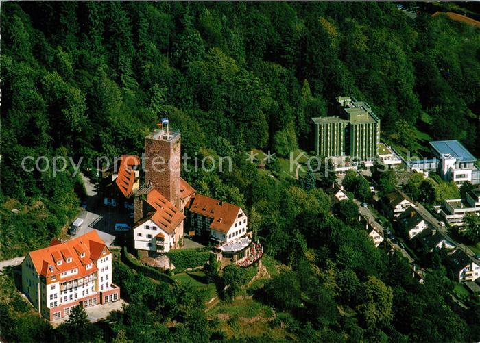 Bad Liebenzell Burg Cafe Restaurant AOK Klinik Schlossberg Fliegeraufnahme