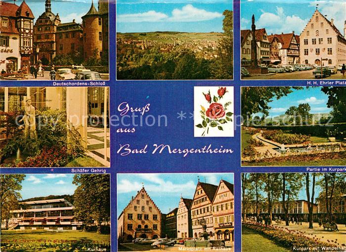 Bad Mergentheim Deutschordensschloss Schaefer Gehrig Kurhaus Marktplatz Rathaus