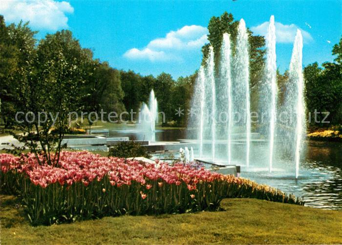 Bad Bellingen Springbrunnen Kurparkanlage Thermalbad im Markgraefler Land