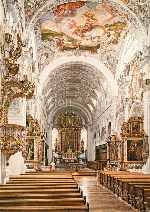 Steingaden Oberbayern Ehemalige Praemonstratenser Abteikirche Pfarrkirche Fruehb