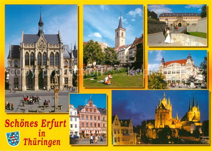 Erfurt Rathaus Kirche Platz Schloss Dom