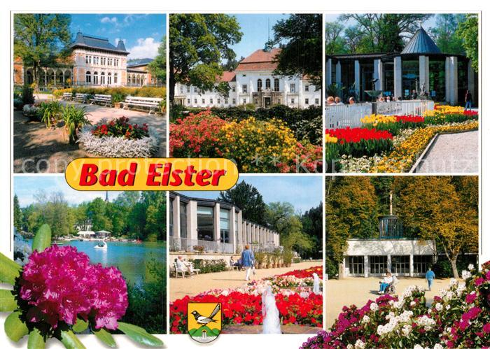 Bad Elster Koenigliches Kurhaus Albert Bad Moritzquelle Gondelteich Kunsthalle W