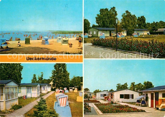 Bellin Ueckermuende Badestrand am kleinen Haff Ferienzentrum Ferienheim Feriensi