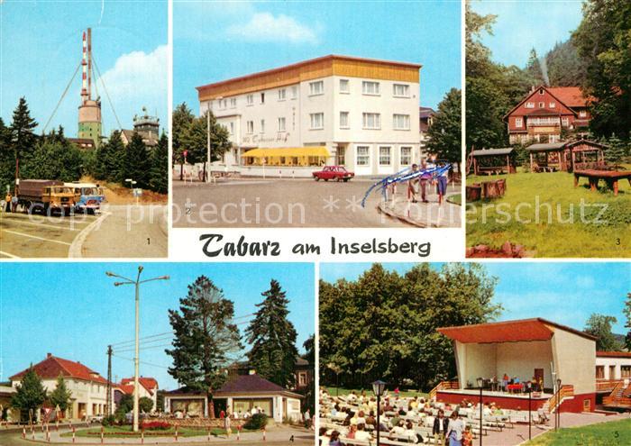 Tabarz Grosser Inselsberg Sender Hotel Tabarzer Hof Waldgaststaette Massemuehle