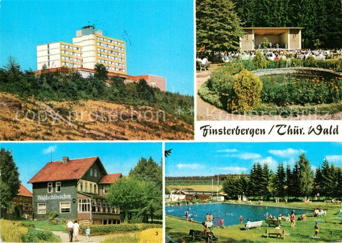 Finsterbergen FDGB Erholungsheim Wilhelm Pieck Konzertplatz Cafe Waldschloessche
