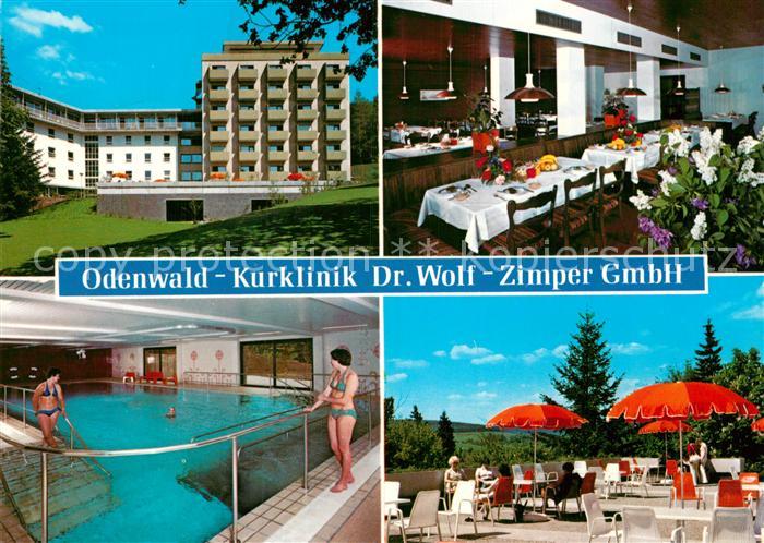 Bad Koenig Odenwald Odenwald Kurklinik Dr Wolf Restaurant Terrasse Hallenbad