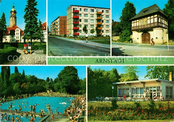 Arnstadt Ilm Neideckturm Rudolstaedter Strasse Fischtor Bad HO Cafe DSF
