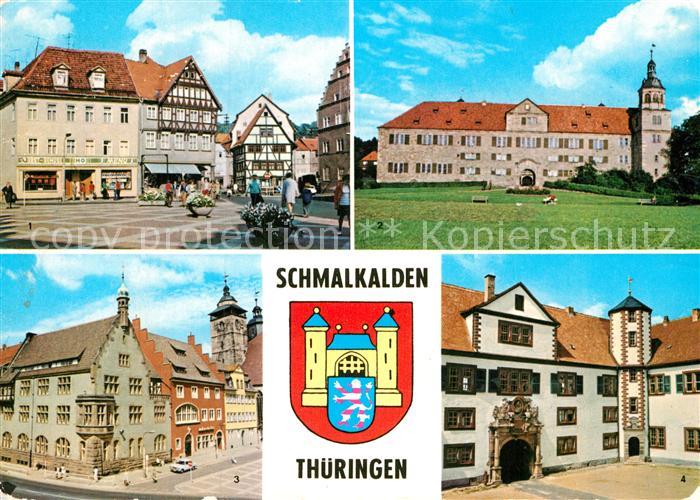 Schmalkalden Thueringen Altmarkt Schloss Wilhelmsburg Innenhof
