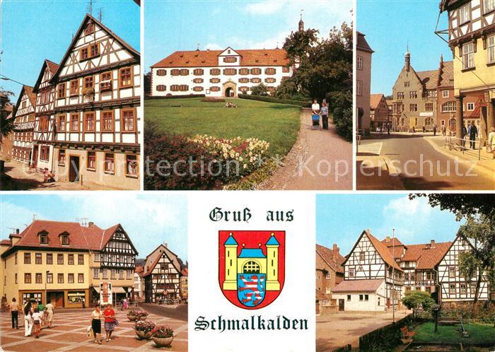 Schmalkalden Thueringen Kirchhof Schloss Wilhelmsburg Moehrengasse Altmarkt Hess