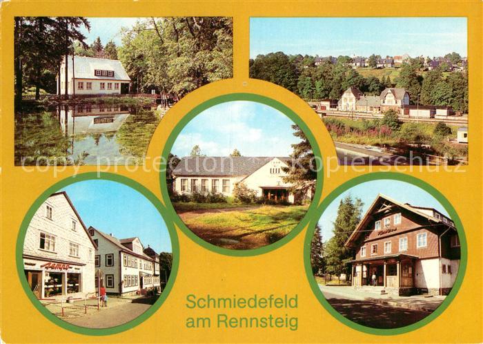 Schmiedefeld Rennsteig HO Gaststaette Cafe Kurpark Bahnhof FDGB Kulturhaus HO Sp