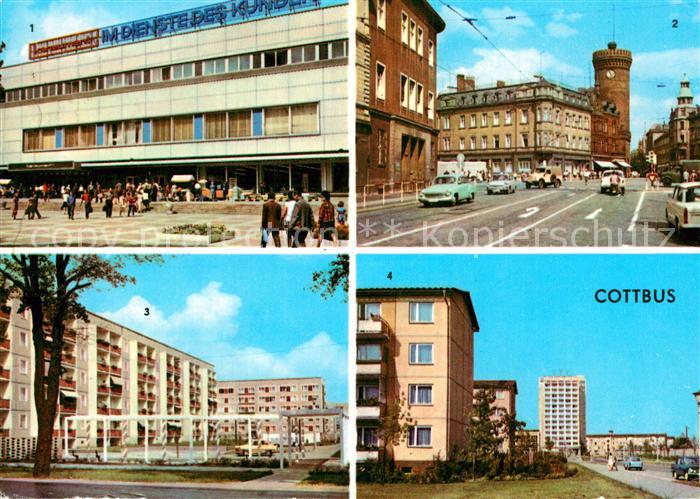 Cottbus Konsument Warenhaus Ernst Thaelmann Platz Forster Strasse Leipziger Stra