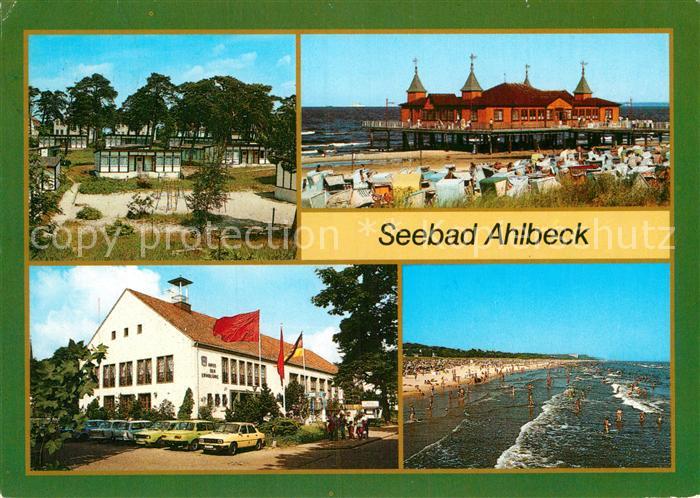 Ahlbeck Ostseebad Urlauberdorf Seebruecke Technisches Denkmal FDGB Erholungsheim