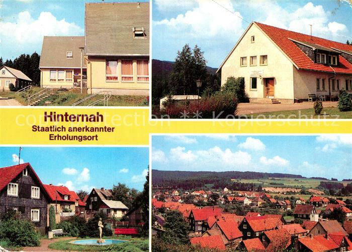Hinternah Bungalows Ferienheim Friedrich Lust Parkanlage Blick vom Muehlberg