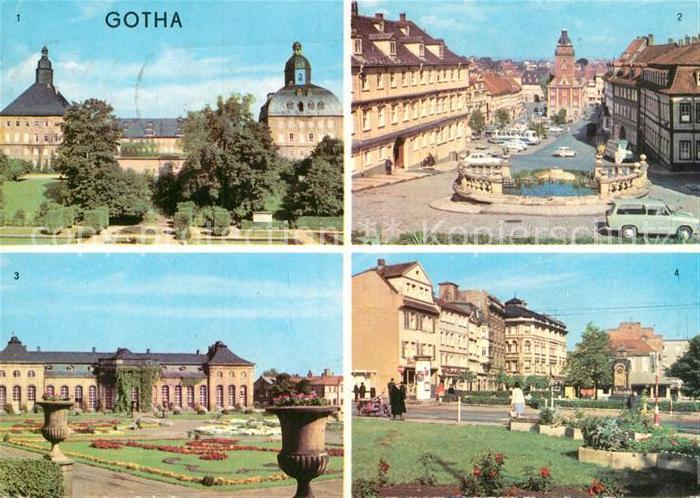 Gotha Thueringen Schloss Hauptmarkt Orangerie Arnoldiplatz