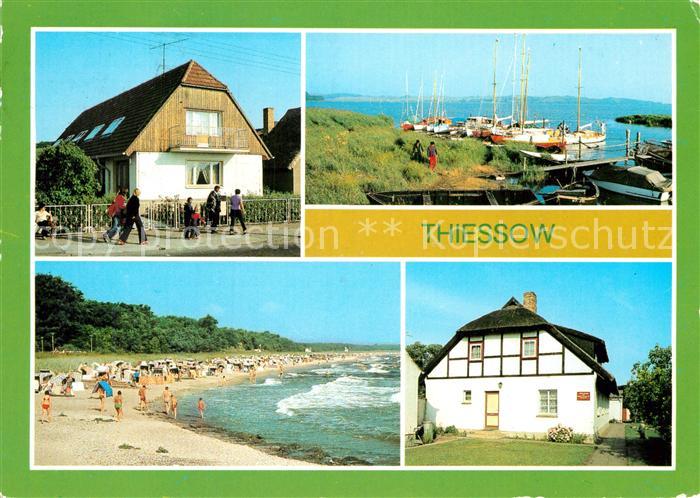 Thiessow Ostseebad Ruegen Betriebsferienheime Hafen Strand