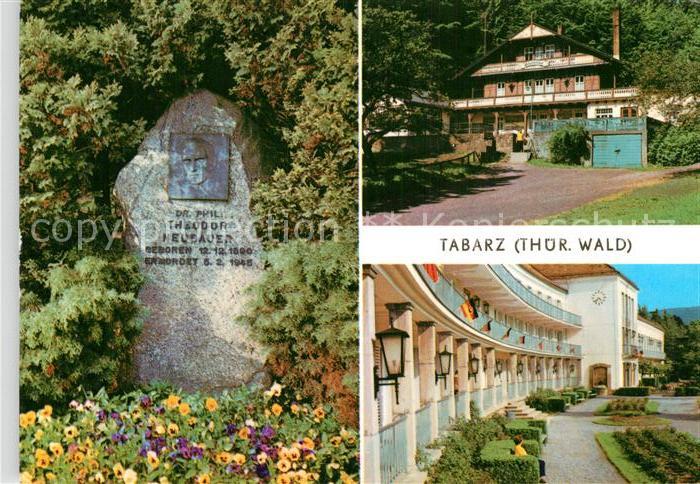 Tabarz Theodor Neubauer Gedenkstein Kurpark Schweizerhaus Gaststaette FDGB Erhol