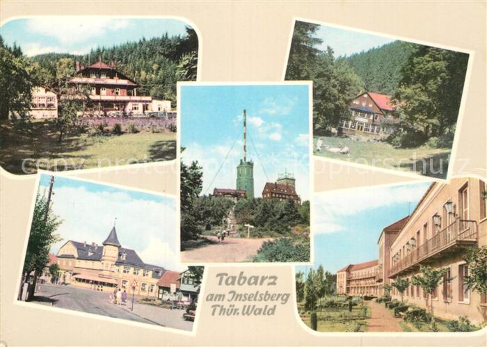 Tabarz Teilansichten Grosser Inselsberg Sender Berggasthaus