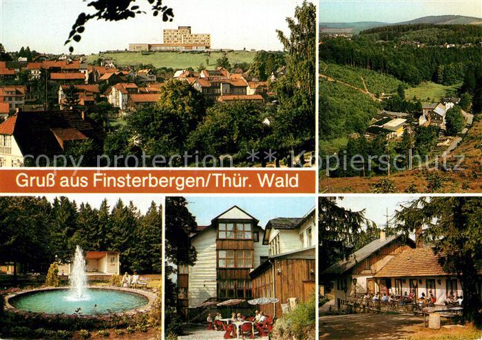 Finsterbergen Blick zum FDGB Erholungsheim Wilhelm Pieck Leinagrund Naturpark Hu