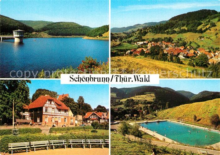 Schoenbrunn Schleusegrund Talsperre Schoenbrunn Teilansicht FDGB Erholungsheim H