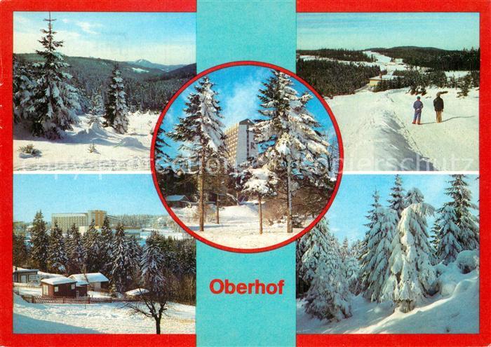 Oberhof Thueringen Winterpanorama Erholungsort Wintersportplatz