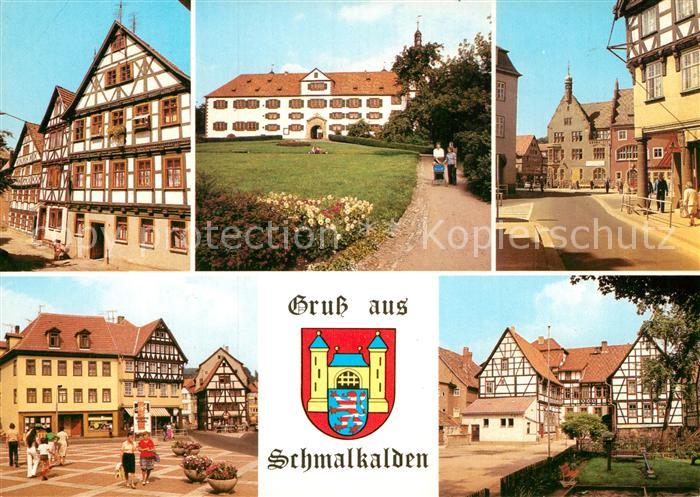 Schmalkalden Thueringen Kirchhof Schloss Wilhelmsburg Moehrengasse Altmarkt Hess