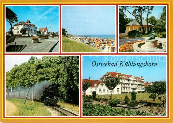 Kuehlungsborn Ostseebad FDGB Erholungsheim Strand Konzertgarten Schmalspurbahn T