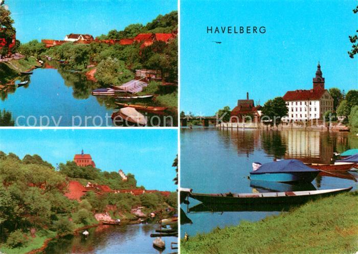 Havelberg Partie an der Havel Kirche