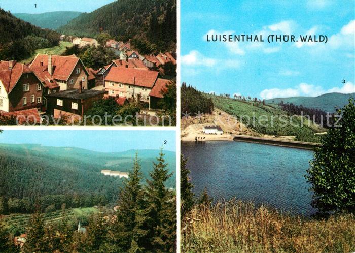 Luisenthal Teilansicht Landschaftspanorama FDGB Erholungsheim Ohratalsperre