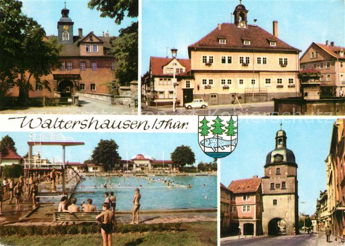Waltershausen Gotha Schloss Tenneberg Rathaus Markt Schwimmbad Nikolaustor
