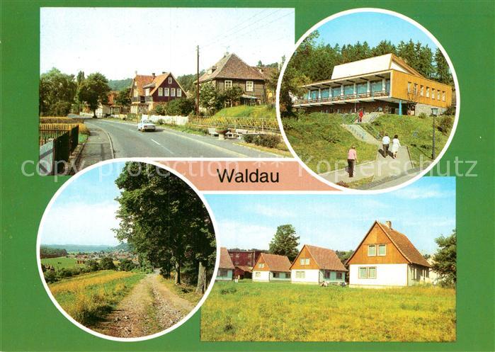 Waldau Hildburghausen Teilansicht FDGB Erholungsheim Bergkristall Bungalows