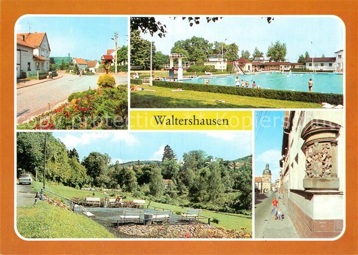 Waltershausen Gotha OT Schnepfenthal Freibad Unkenteich Wappen Nikolaustor
