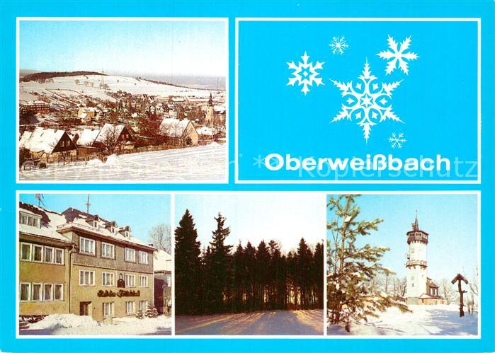 Oberweissbach Teilansichten Erholungsort im Winter Aussichtsturm