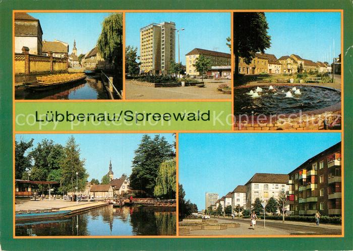Luebbenau Spreewald Hafeneck Roter Platz Markt Spreewaldhafen der Freundschaft S