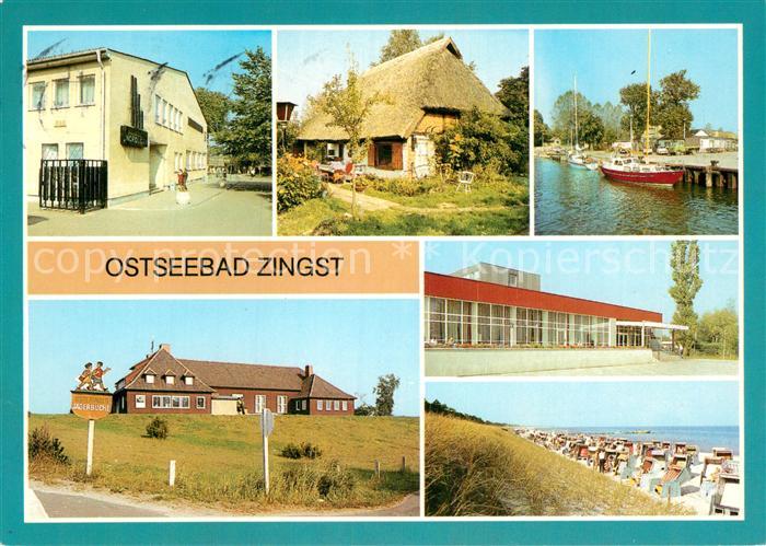 Zingst Ostseebad FDGB Urlauberrestaurant Kate Hafen Kurhaus FDGB Ferienheim Stra