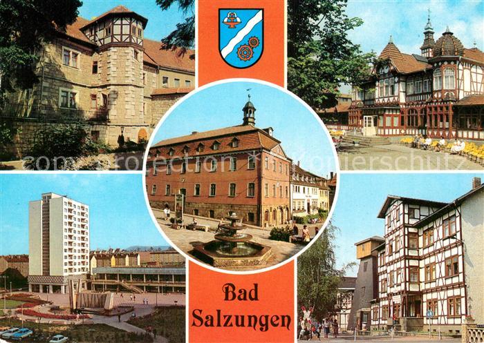 Bad Salzungen Haunscher Hof Rathaus Gradierwerk Leninplatz Kurverwaltung
