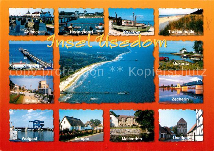 Ahlbeck Uecker-Randow Heringsdorf Koserow Trassenheide ueckeritz Zecherin Usedom