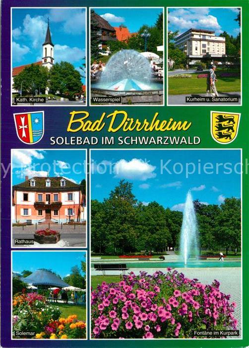 Bad Duerrheim Kurheim Sanatorium Wasserspiel Rathaus Kurpark Solemar