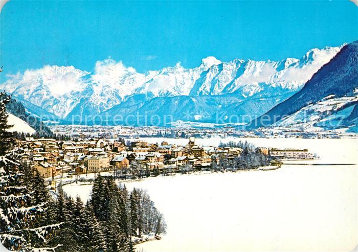 Zell See See im Winter mit Steinernem Meer