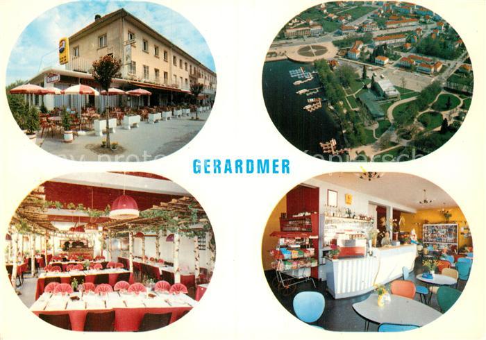 Gerardmer Vosges Fliegeraufnahme Restaurant Salon de The