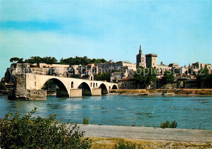 Avignon Vaucluse Pont St. Benezet et du Palais des Papes