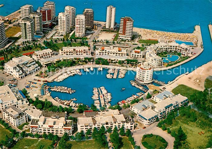Portoverde Fliegeraufnahme Hafen Strand Misano Adriatico