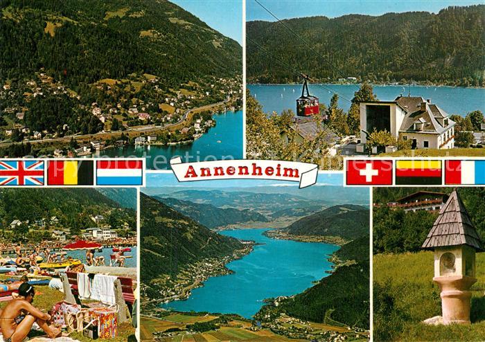 Annenheim Ossiacher See Seebad Nordufer Kanzelhoehe Seilbahn