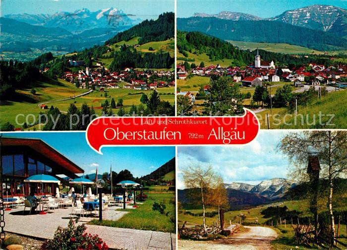 Oberstaufen Oberallgaeu Bayern Fliegeraufnahmen Ortspartie