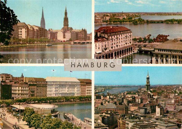 Hamburg Ballindamm drei Alsterbecken