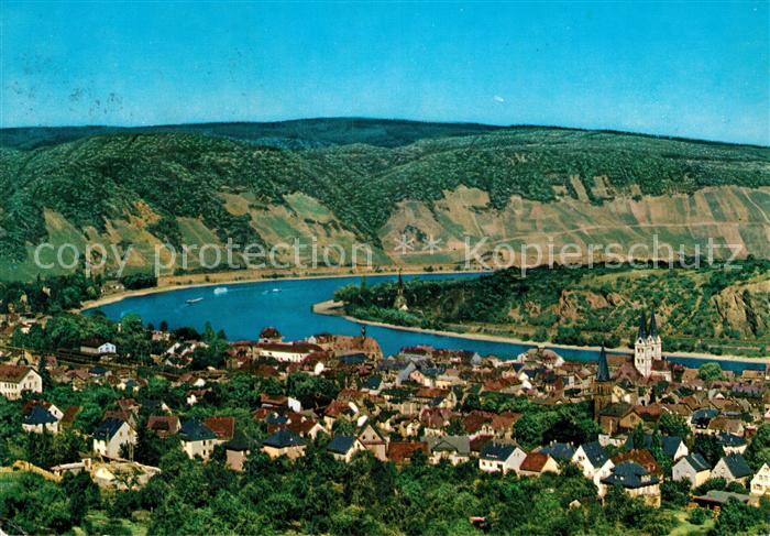 Boppard Rhein Fliegeraufnahme Rheinpartie