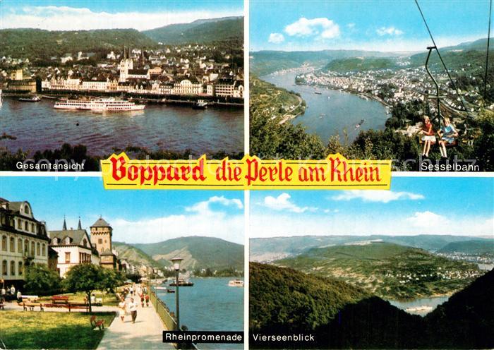 Boppard Rhein Rheinpartie Sessellift Vierseenblick